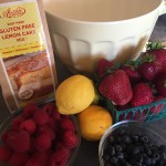 Gluten Free Lemon Cake Mix with Fresh Lemon and Berries 